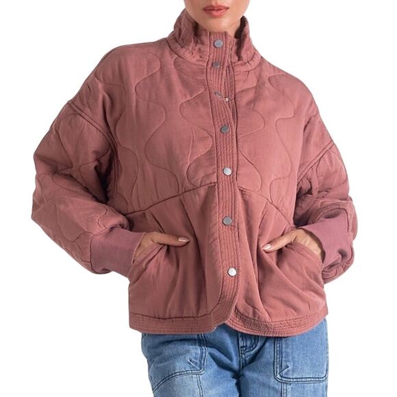 Elan Quilted Bomber Jacket, Women's Size M, NWT - Picture 1 of 8